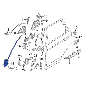 Land Rover OE - Front Left Door Lock Actuator Motor