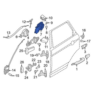 Land Rover OE - Front Left Door Latch Assembly