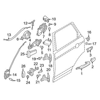 Land Rover OE - Rear Door - Lock & Hardware