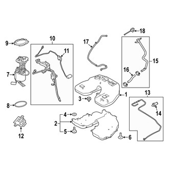Land Rover OE - Fuel System Components (HSE Silver Edition / HST / SE MILD HYBRID EV-GAS (MHEV))
