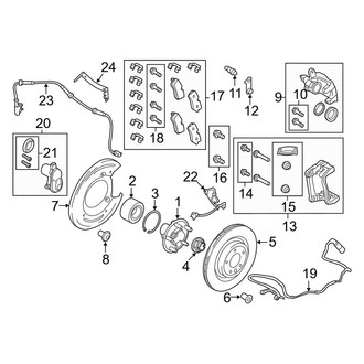 Land Rover OE - Rear Suspension - Brake Components (HSE Silver Edition / SE)
