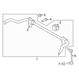 Land Rover OE - Rear Suspension - Stabilizer Bar & Components (W/O Active Stabilizer), (HSE Silver Edition / HST / SE)