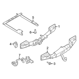 Land Rover OE - Rear Bumper - Tow Hook & Hitch (SVR / SVR Carbon Edition)