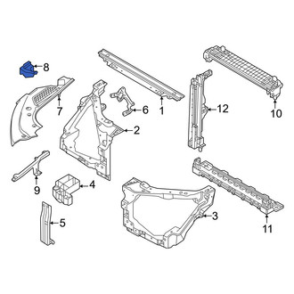Land Rover OE - Front Forward Radiator Support Splash Shield
