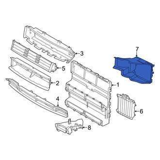 Land Rover OE - Front Right Radiator Support Air Duct