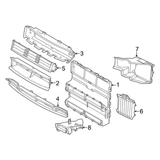 Land Rover OE - Radiator Support - Air Deflector