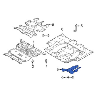 Land Rover OE - Front Forward Radiator Support Splash Shield