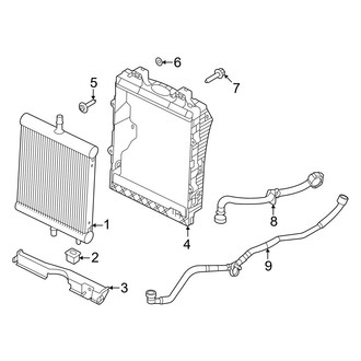 Land Rover OE - Cooling - Radiator & Components (Auxiliary, Standard Cooling), (4.4L)