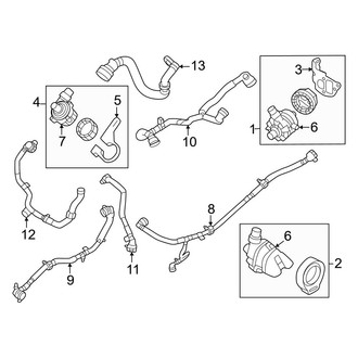 Land Rover OE - Cooling - Water Pump (Auxiliary), (4.4L)