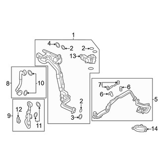 Land Rover OE - Air Conditioner & Heater - Rear A/C Lines (2 Zone A/C), (PLUG-IN HYBRID EV-GAS (PHEV))
