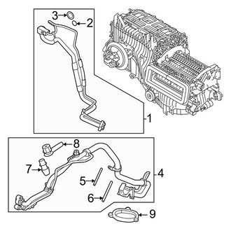 Land Rover OE - Air Conditioner & Heater - Rear A/C Lines (2 Zone A/C), (Gas / MILD HYBRID EV-GAS (MHEV))