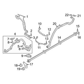 Land Rover OE - Air Conditioner & Heater - Rear A/C Lines (4 Zone A/C), (Gas / MILD HYBRID EV-GAS (MHEV))