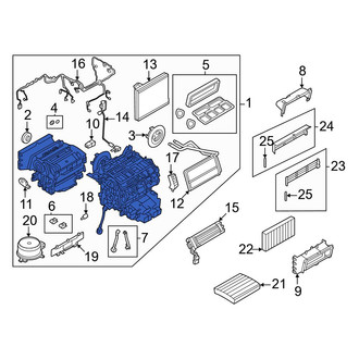 Land Rover OE - HVAC Unit Case Assembly