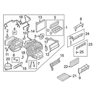Land Rover OE - Air Conditioner & Heater - Evaporator & Heater Components