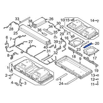 Land Rover OE - Center Drive Motor Battery Pack Cover Bracket