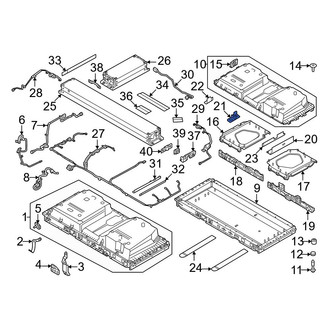 Land Rover OE - Left Drive Motor Battery Pack Cover Bracket