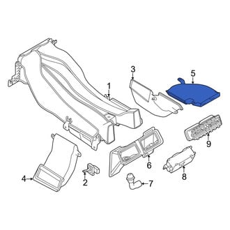 Land Rover OE - Center Rear Instrument Panel Air Duct