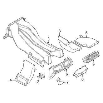 Land Rover OE - Instrument Panel - Ducts (Center Console)