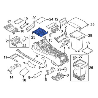 Land Rover OE - Front Rearward Console Lid