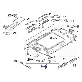 Land Rover OE - Left Headliner Bracket