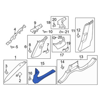 Land Rover OE - Left Kick Panel Trim