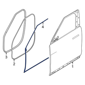 Land Rover OE - Front Left Upper Door Seal