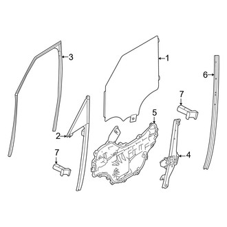 Land Rover OE - Front Door - Glass & Hardware