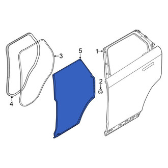 Land Rover OE - Front Right Upper Door Seal