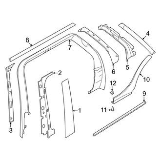 Land Rover OE - Rear Door - Exterior Trim