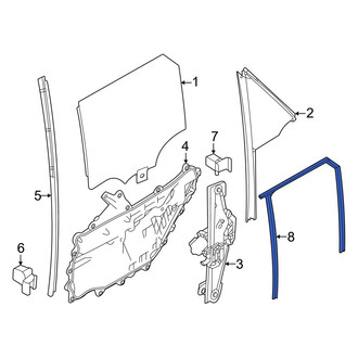Land Rover OE - Front Left Window Channel