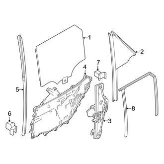 Land Rover OE - Rear Door - Glass & Hardware