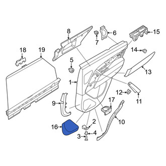 Land Rover OE - Front Center Speaker Cover