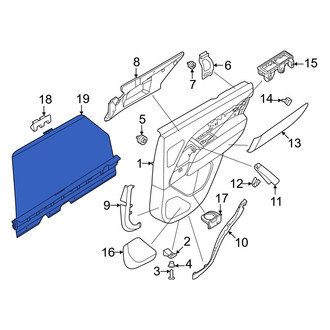 Land Rover OE - Rear Left Door Glass Sunshade