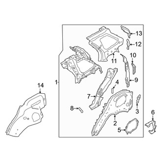 Land Rover OE - Quarter Panel - Inner Components