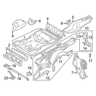 Land Rover OE - Rear Body & Floor - Floor & Rails