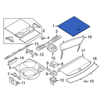 Land Rover OE - Rear Spare Tire Compartment Cover