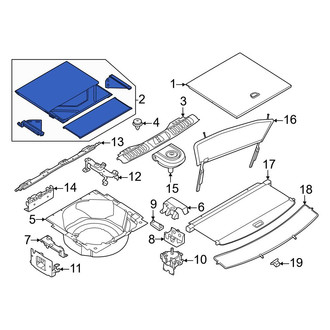 Land Rover OE - Rear Spare Tire Compartment Cover