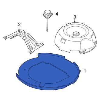Land Rover OE - Rear Spare Tire Insulator