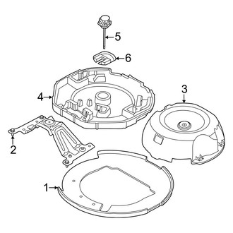 Land Rover OE - Rear Body & Floor - Interior Trim (Spare Wheel Carrier), (PLUG-IN HYBRID EV-GAS (PHEV))