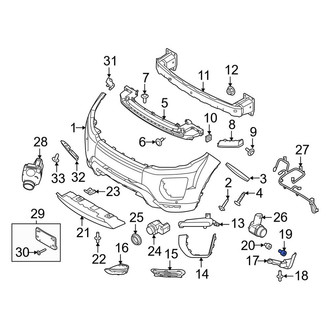 Land Rover OE - Bumper Impact Strip Clip