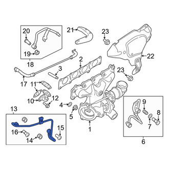 Land Rover OE - Turbocharger Coolant Line