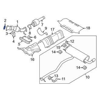 Land Rover OE - Center Catalytic Converter Gasket