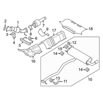 Land Rover OE - Exhaust System - Exhaust Components (W/O Convertible)