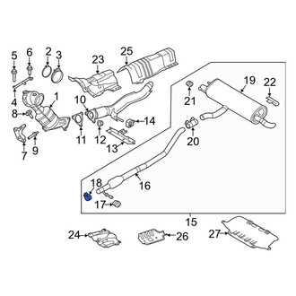 Land Rover OE - Rear Exhaust Muffler Clamp