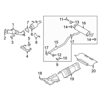 Land Rover OE - Exhaust System - Exhaust Components (HSE Dynamic / SE Dynamic 2 Doors)