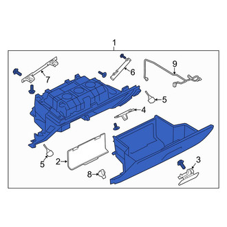 Land Rover OE - Front Glove Box Assembly
