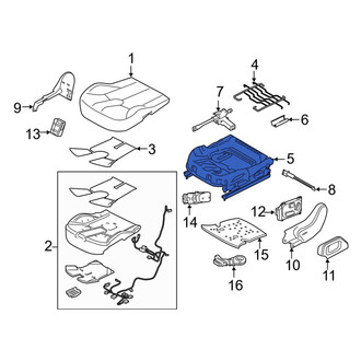 Land Rover OE - Front Left Seat Track