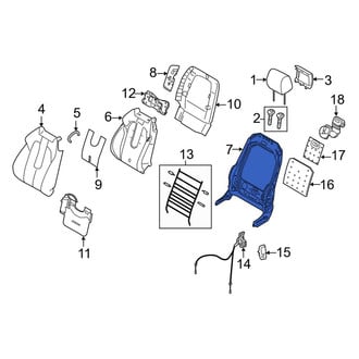 Land Rover OE - Front Right Seat Back Frame