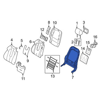 Land Rover OE - Front Left Seat Back Frame