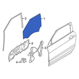 Land Rover OE - Front Right Door Glass